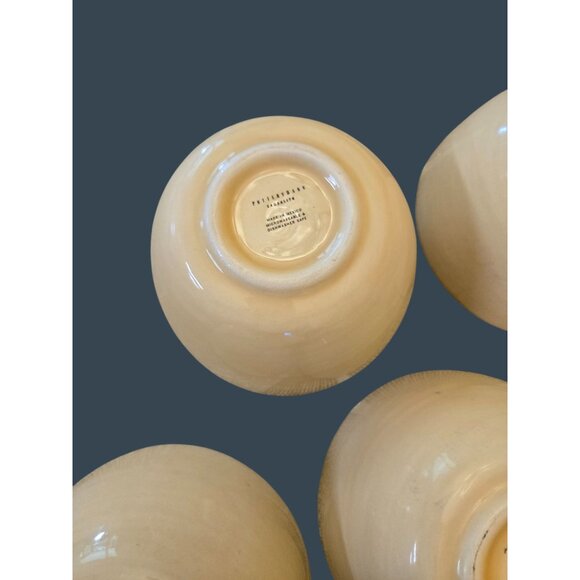 Set Of 8 Pottery Barn Sausalito Beige Stoneware Bowls - Picture 9 of 10